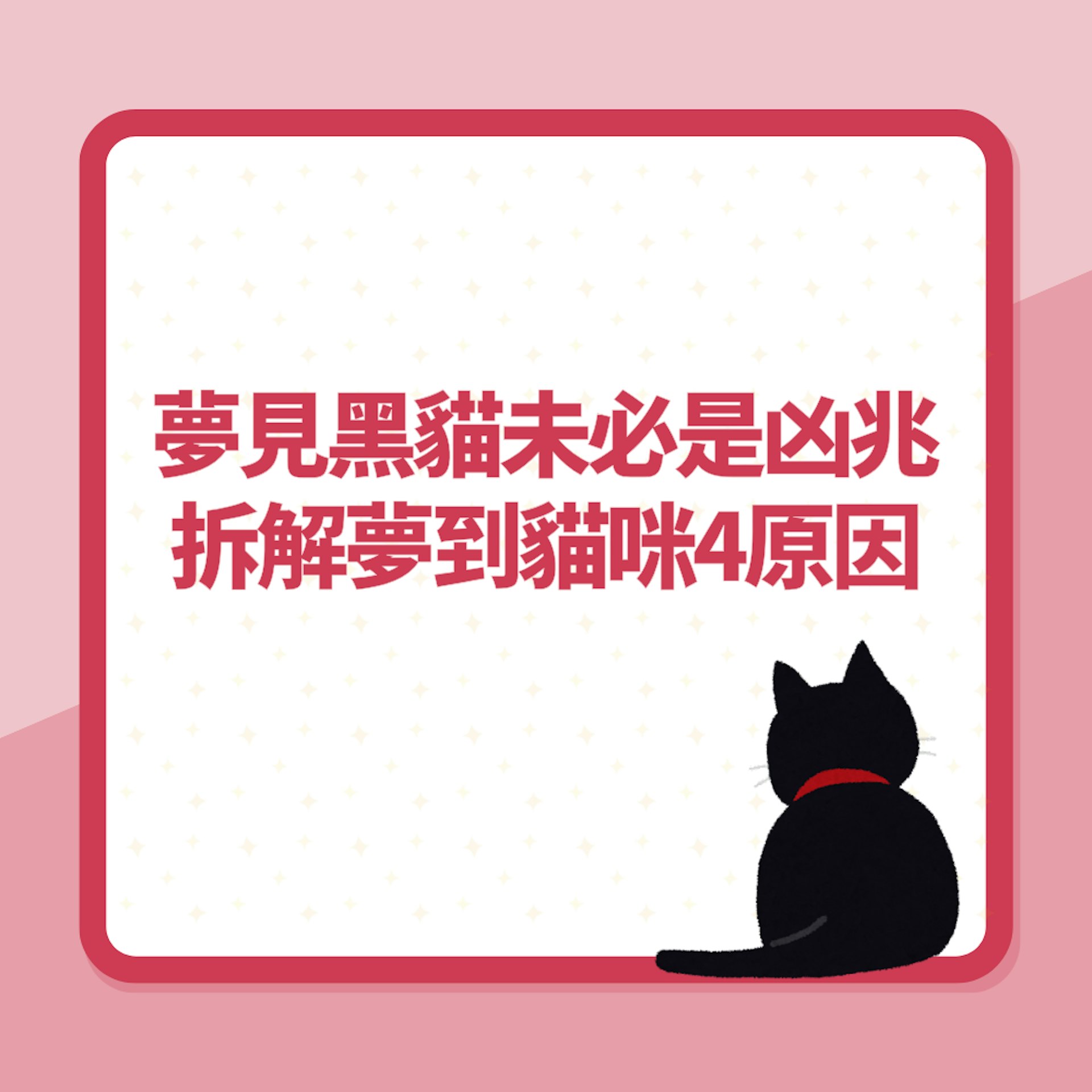 解夢|夢見黑貓未必是凶兆!拆解夢到貓咪4原因 1類人恐有第3者(01製圖) 解夢|夢見黑貓未必是凶兆!拆解夢到貓咪4原因 1類人恐有第3者(01製圖)