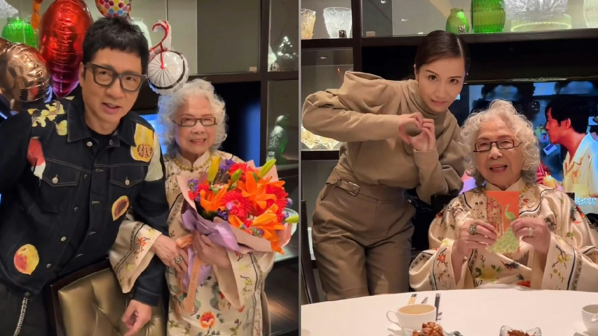 單立文賀母親大壽享米芝蓮中餐 89歲勁精靈拖實新抱胡蓓蔚合照 單立文賀母親大壽享米芝蓮中餐 89歲勁精靈拖實新抱胡蓓蔚合照