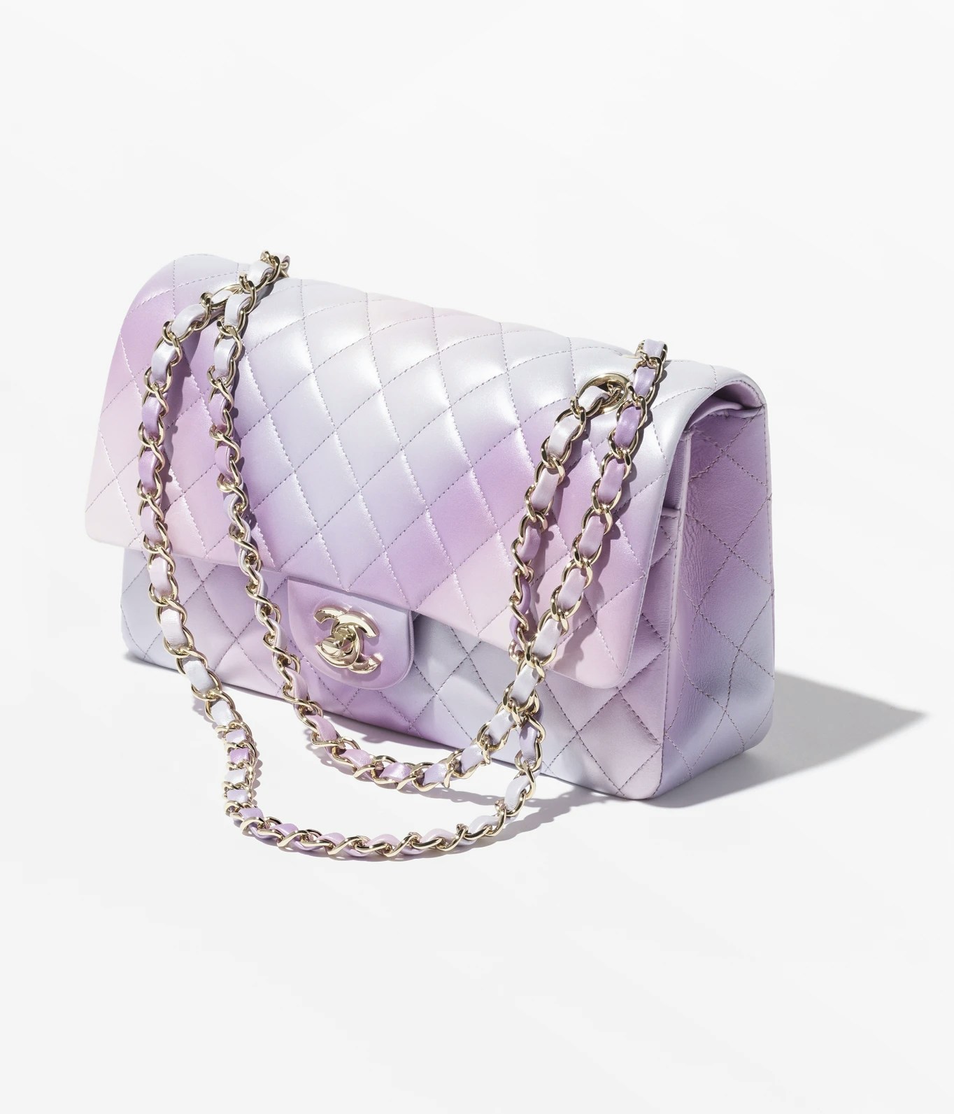 CHANEL 手袋　紫 New 24P CHANEL Lilac Purple Violet Small Mini Top Handle