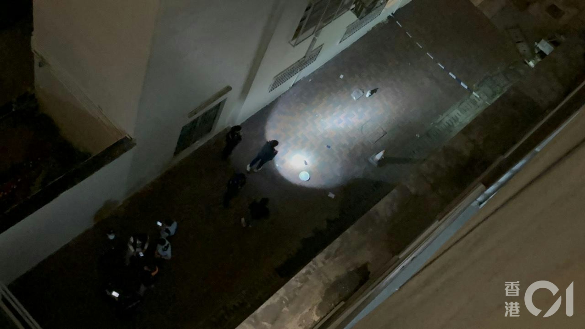 警方在場調查。(林振華攝)