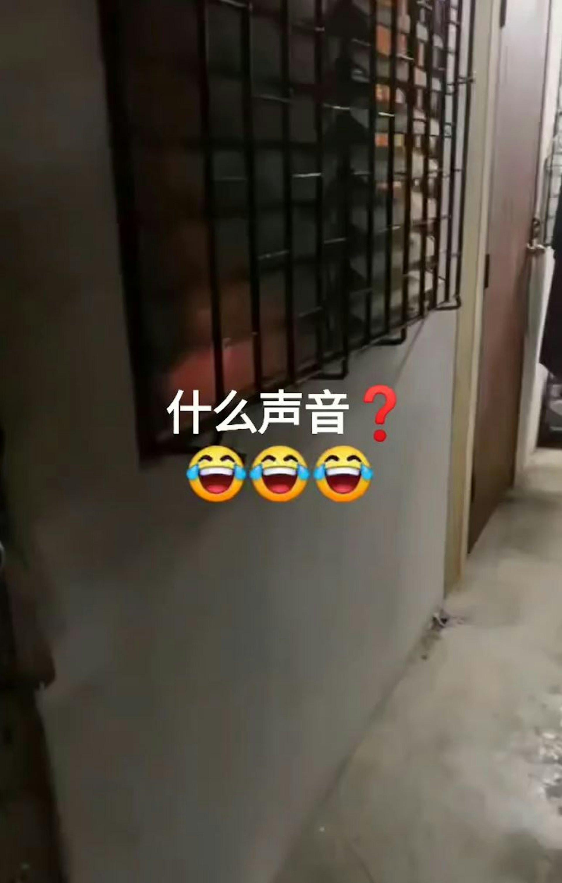 單位傳出多下強力碰撞聲,同時有1把女聲高昂呻吟,一直發出「啊…咦…啊…」。(facebook群組「靠北靠母」影片截圖)