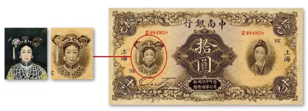 三八婦女節｜上海銀行老紙鈔上有「五位女神」 竟是慈禧跟香妃？