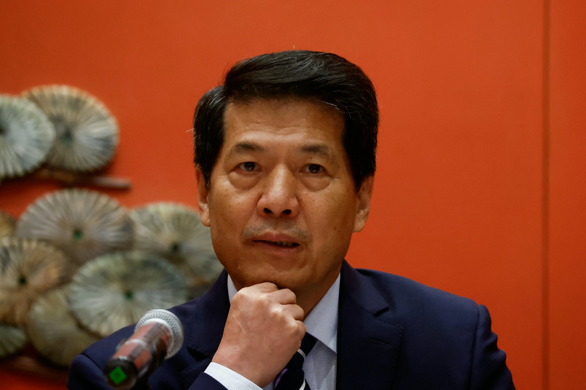 圖為中國政府歐亞事務特別代表李輝2023年6月2日在北京主持新聞發布會。(Reuters) 圖為中國政府歐亞事務特別代表李輝2023年6月2日在北京主持新聞發布會。(Reuters)