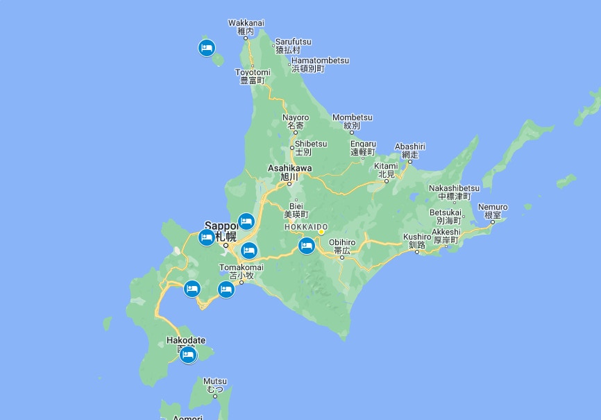 根据网民自制的床虱地图，床虱遍布日本多个大城市和人口密集地区，如东京、大阪、名古屋等地，点击就能看到什么地方、设施有床虱，当中包括港人旅游热门地点。（网页截图）