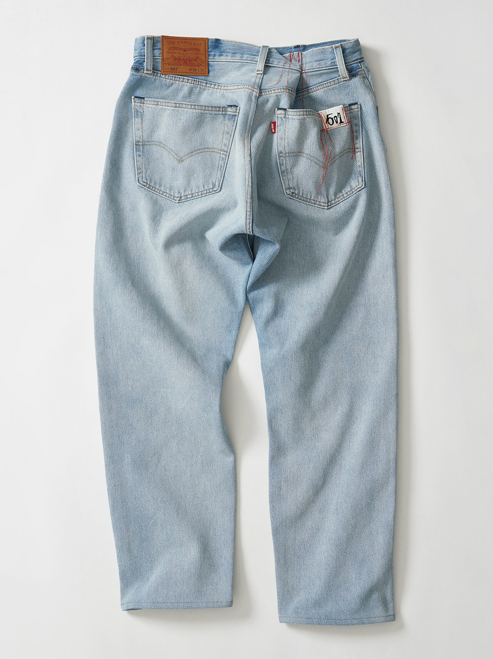 Levi's京都店回歸別注牛仔褲長谷川昭雄監修刺繡收腰不對稱美學