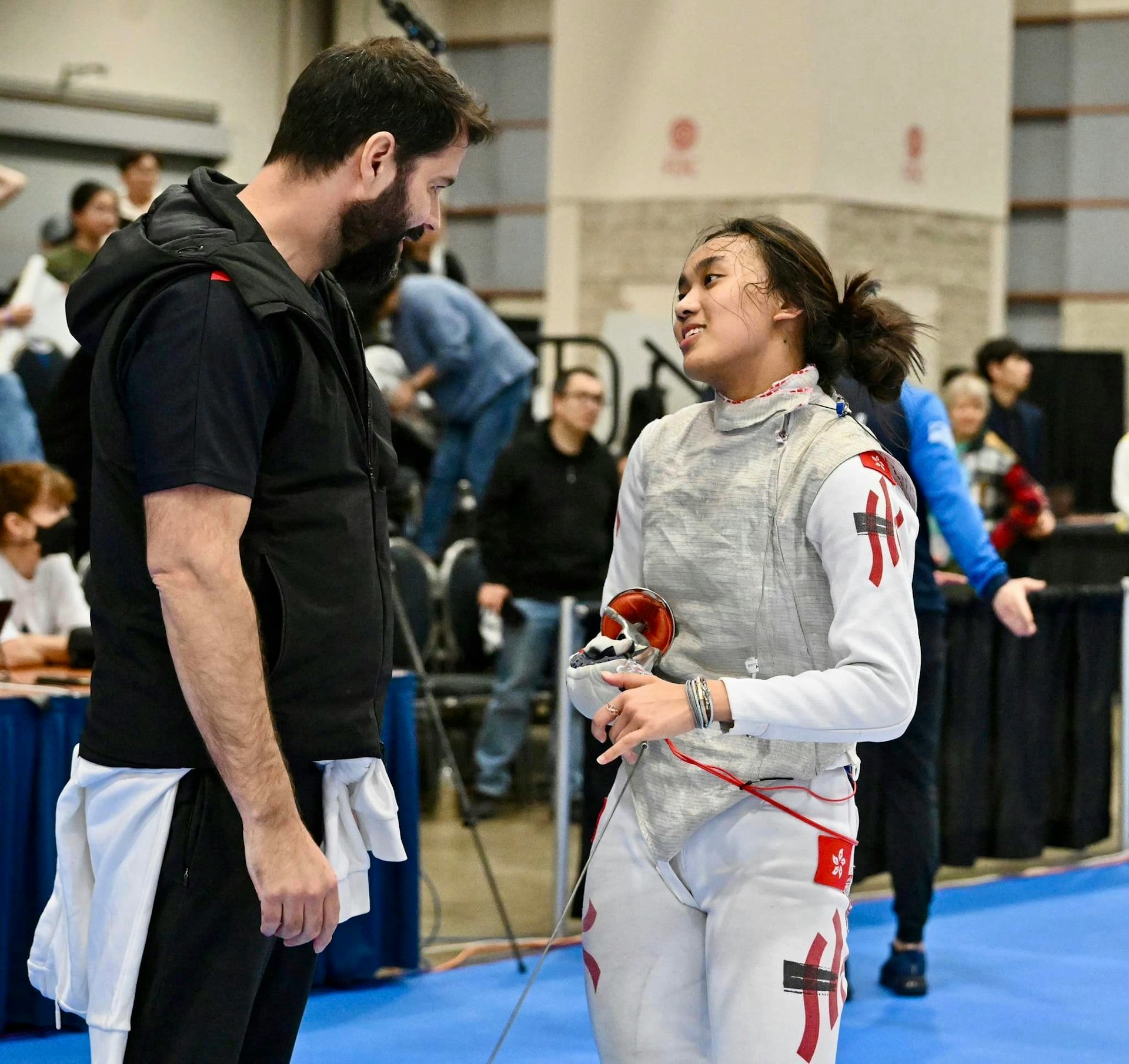 陳諾思在華盛頓站資格賽全勝晉級。(香港劍擊總會圖片) 陳諾思在華盛頓站資格賽全勝晉級。(香港劍擊總會圖片)