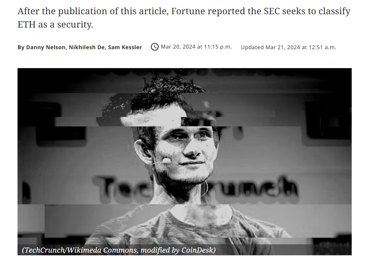 以太坊基金會正在接受某「國家當局」調查