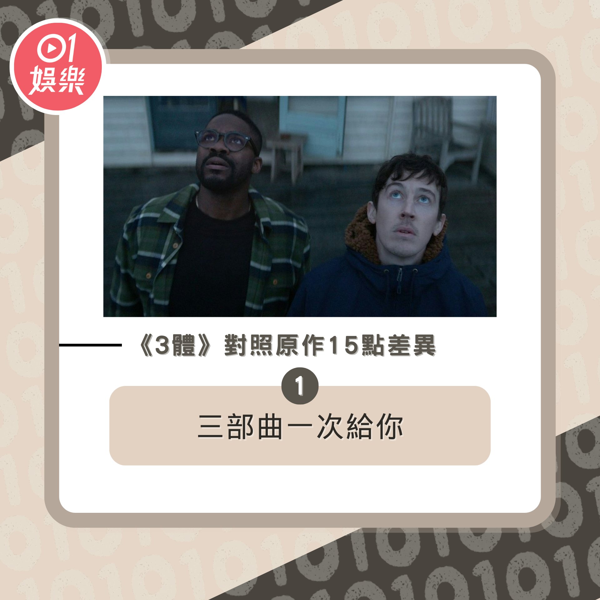 Netflix劇集《3體》對照原作15點差異(01製圖/《3體》劇照) Netflix劇集《3體》對照原作15點差異(01製圖/《3體》劇照)