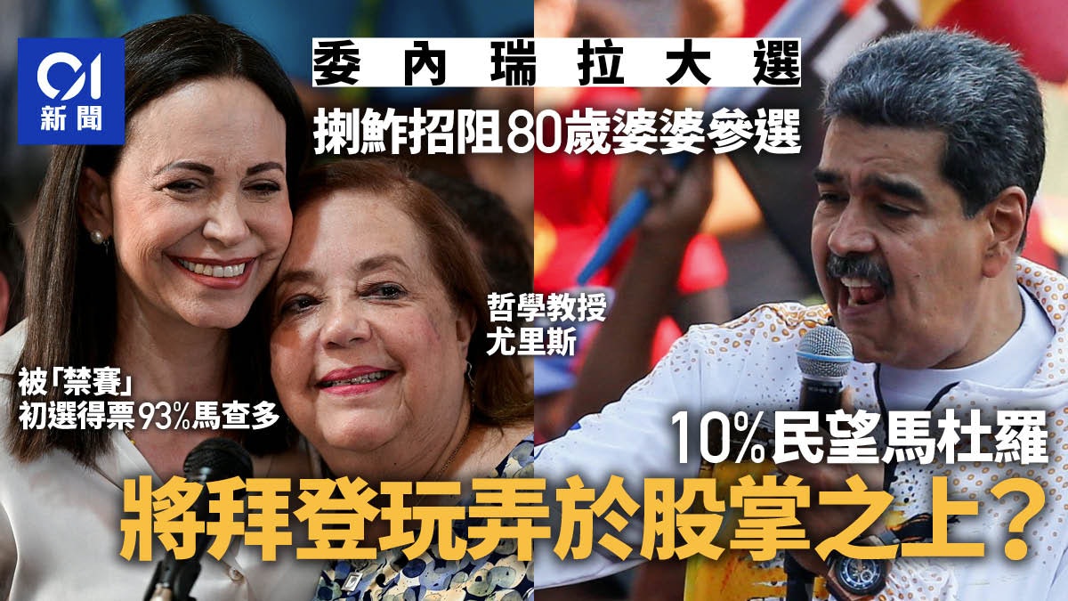 委內瑞拉|80歲老婆婆也不給參選 馬杜羅將拜登玩弄於股掌之上? 委內瑞拉|80歲老婆婆也不給參選 馬杜羅將拜登玩弄於股掌之上?