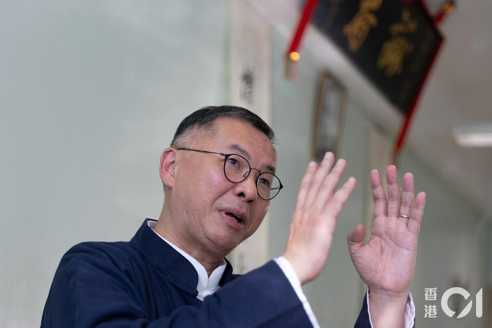 明愛莊月明中學彭耀鈞校長指出,做好中華文化教育有三大關鍵。(廖雁雄攝) 明愛莊月明中學彭耀鈞校長指出,做好中華文化教育有三大關鍵。(廖雁雄攝)