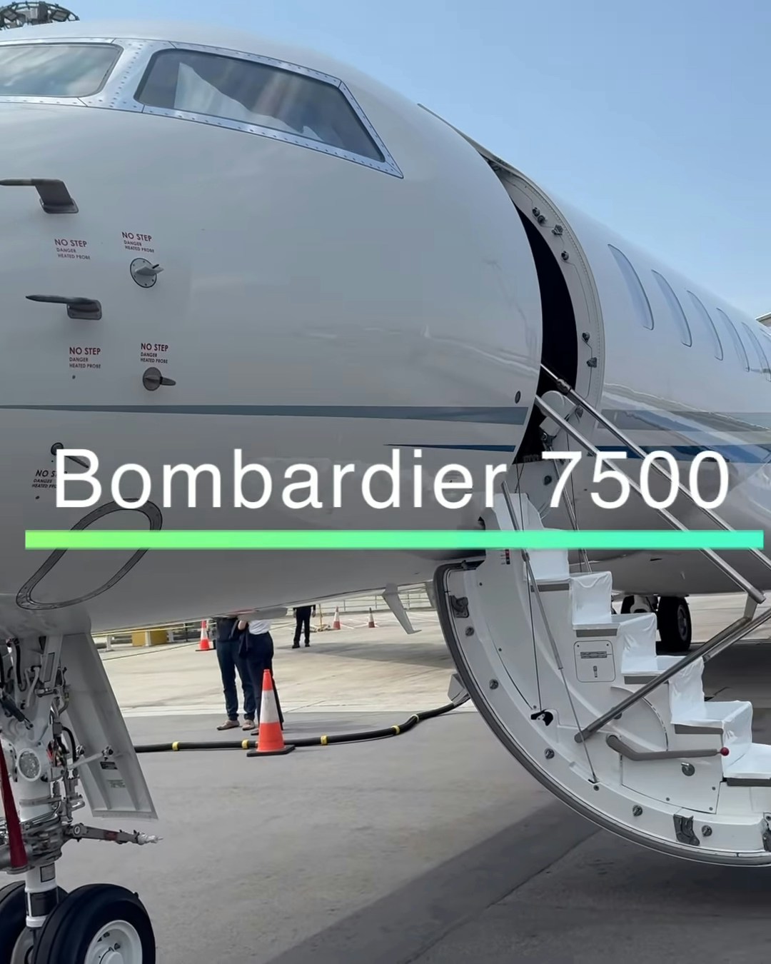 Bombardier Global 7500。（影片截图）