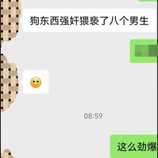 網傳聊天記錄。（影片截圖）