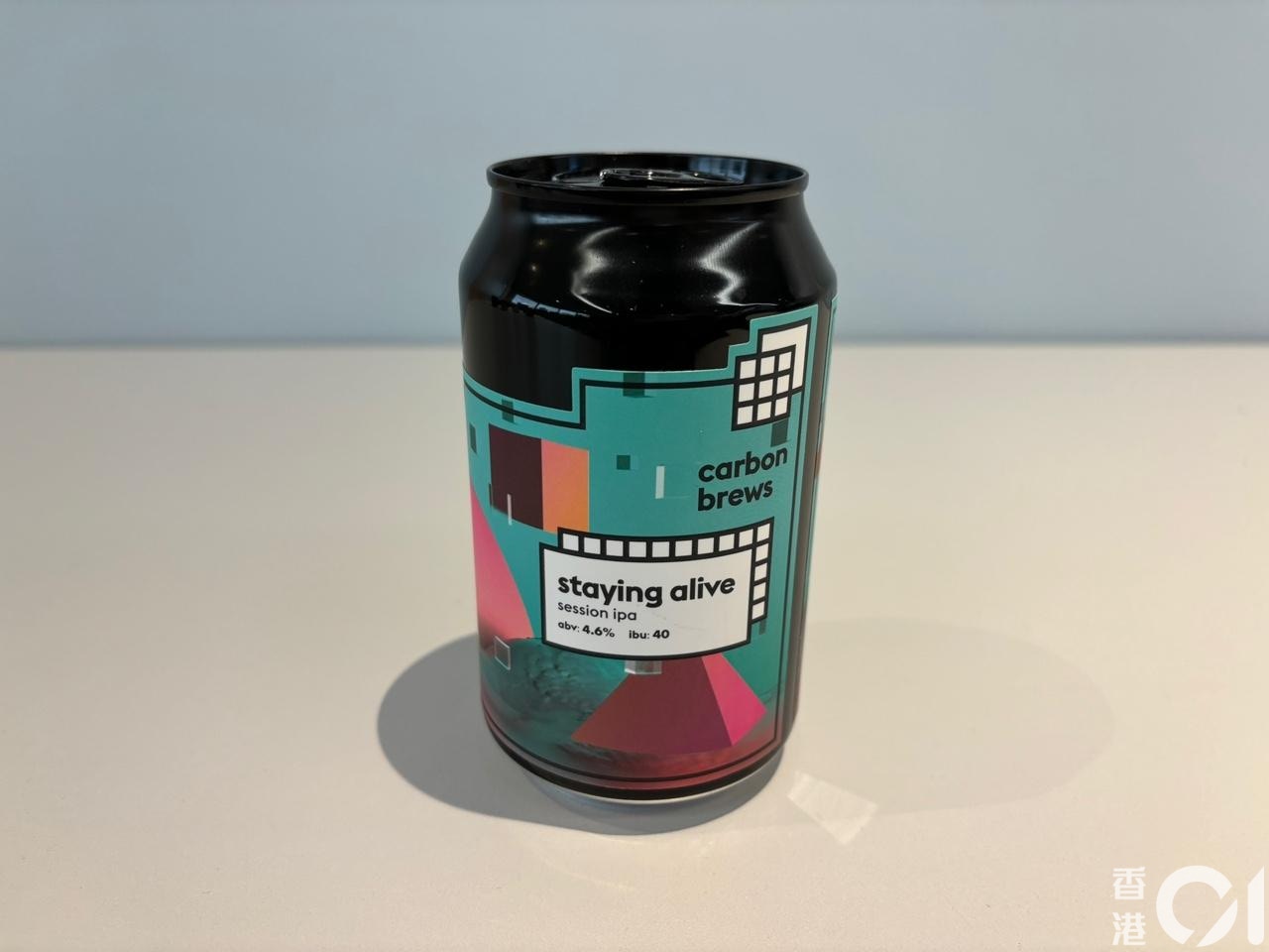 Carbon Brews的Staying Alive Session IPA，每罐$35，评分为5分。（梁祖儿摄）