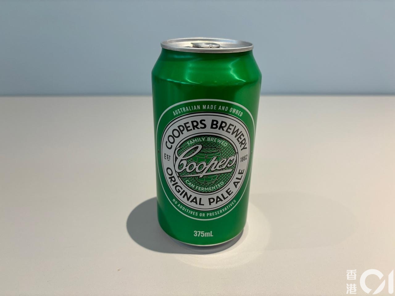 Coopers Brewery 的Original Pale Ale，每罐$25，评分为3分。（梁祖儿摄）