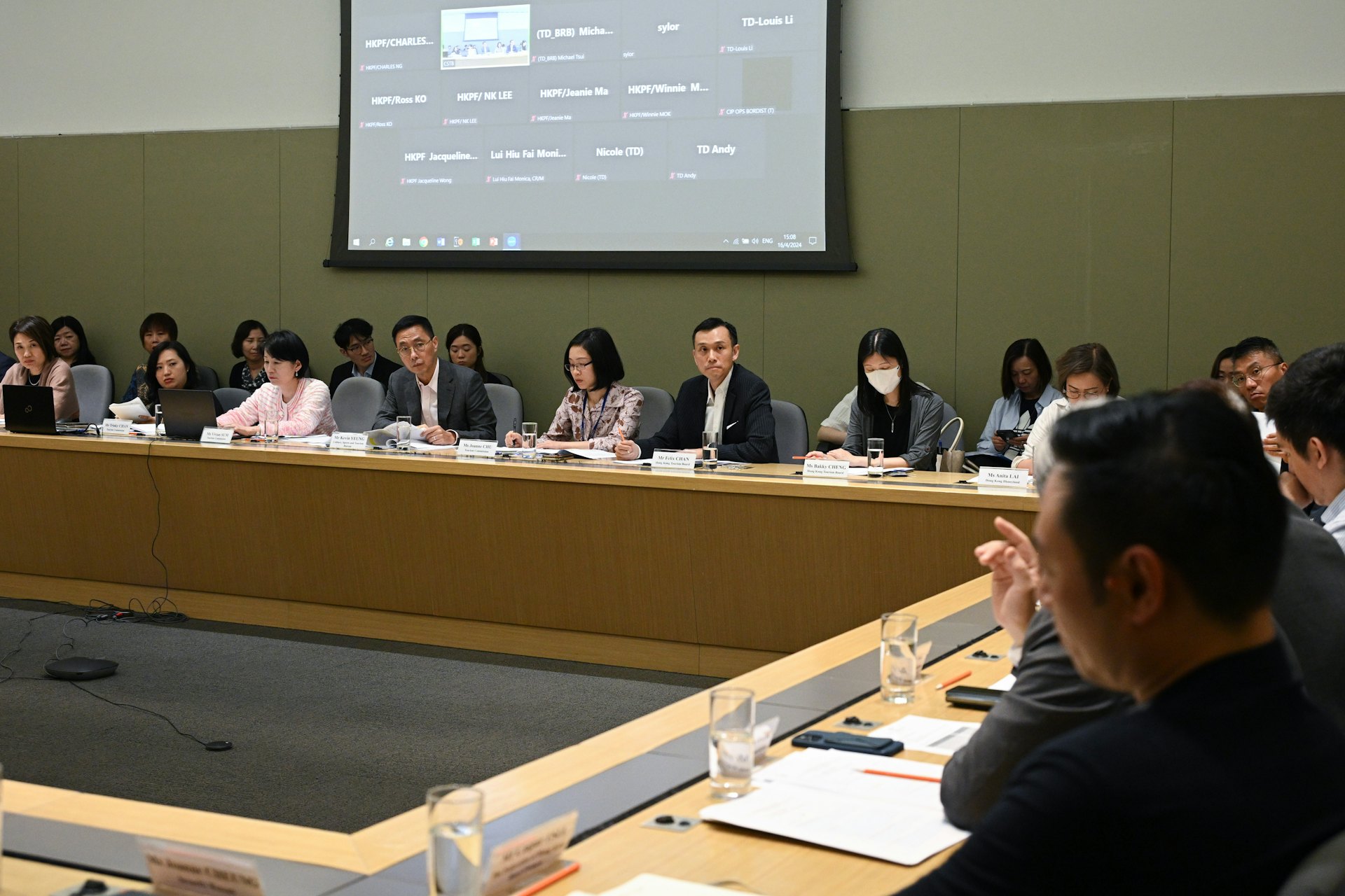 文化體育及旅遊局召開第二次跨部門會議,跟進五一黃金周準備工作。(文化體育及旅遊局) 文化體育及旅遊局召開第二次跨部門會議,跟進五一黃金周準備工作。(文化體育及旅遊局)