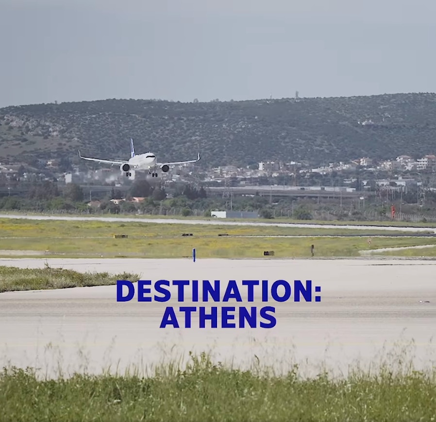 北欧航空（SAS）2024年2月推出「航班盲盒」给旗下EuroBonus会员报名，最终在4月出发，目的地为雅典（影片截图）