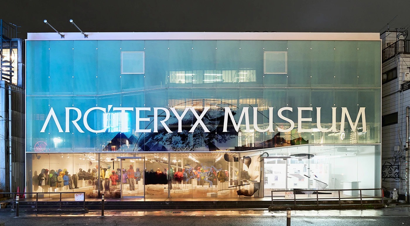 史上最大共三層的Arc’teryx Museum選址原宿，展覽期為4月20號至5月5號。（Arc’teryx）