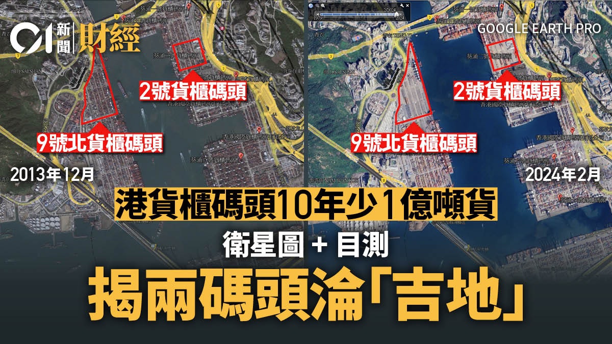 碼頭悲歌|十年跌1億噸吞吐量 美進口暴瀉 兩碼頭淪「吉地」 碼頭悲歌|十年跌1億噸吞吐量 美進口暴瀉 兩碼頭淪「吉地」