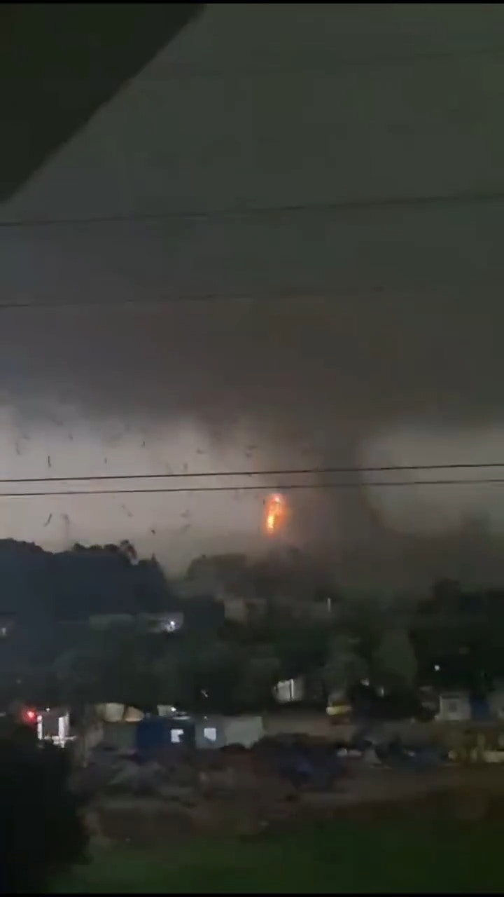 廣州龍捲風．有片｜極端天氣摧殘如世界末日電纜爆炸天降大冰雹