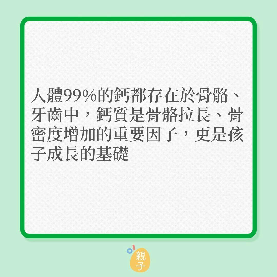 兒童成長｜想孩子長更高，6種營養素不可缺少！（01製圖）