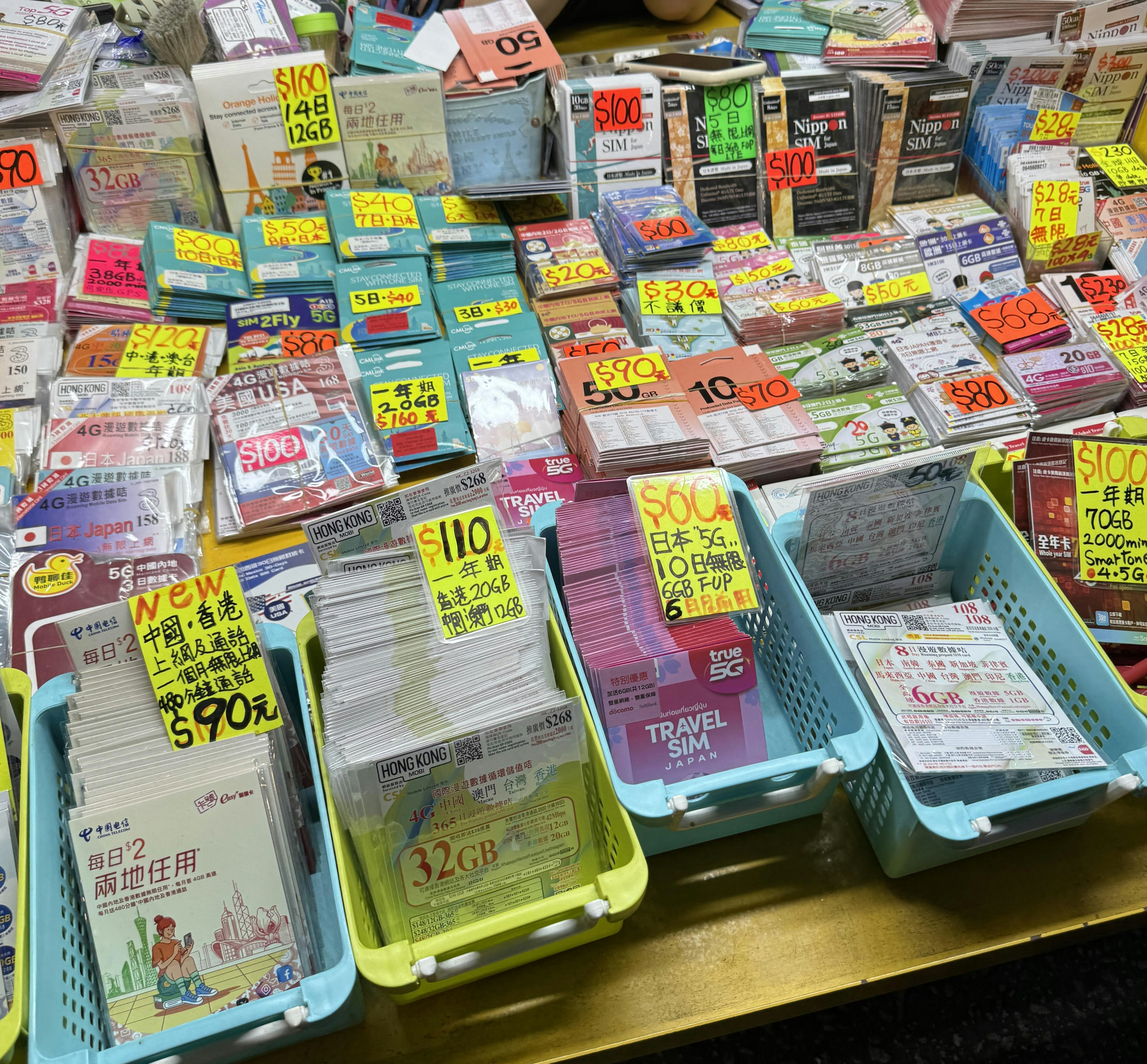 中國sim卡實試2024｜3款中港兩地用數據電話年卡測速｜一卡兩號