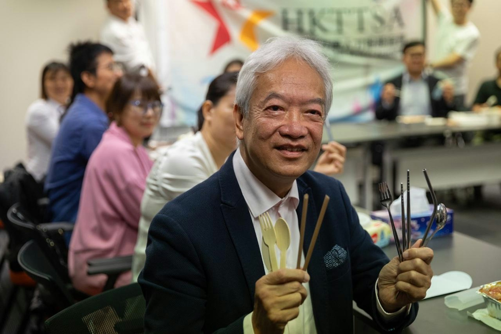 黃家和相信整體生意會有10%升幅。(廖雁雄攝) 黃家和相信整體生意會有10%升幅。(廖雁雄攝)