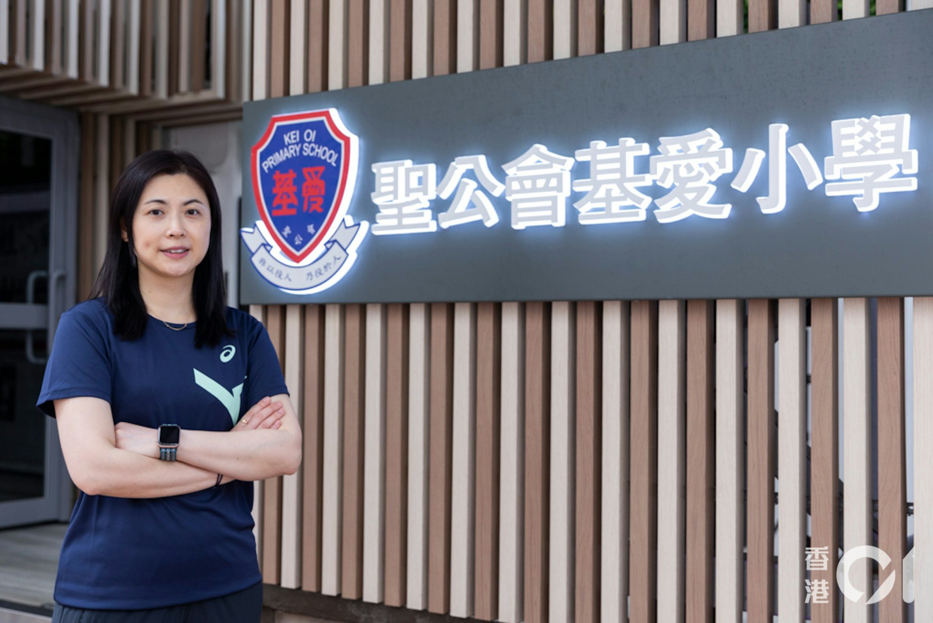 聖公會基愛小學張樂霈校長。(陳葦慈攝) 聖公會基愛小學張樂霈校長。(陳葦慈攝)