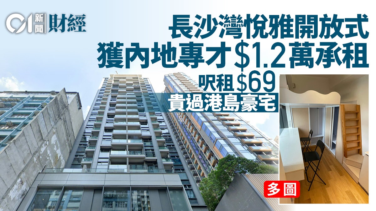 內地專才1.2萬租長沙灣開放式 呎租69元 貴過港島豪宅|多圖 內地專才1.2萬租長沙灣開放式 呎租69元 貴過港島豪宅|多圖