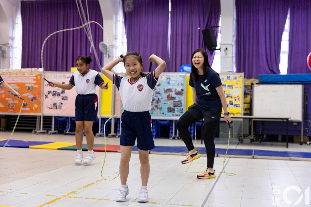 聖公會基愛小學張樂霈校長表示，要讓運動訓練為學生帶來正面影響，過程有兩大關鍵需要注意。（陳葦慈攝）