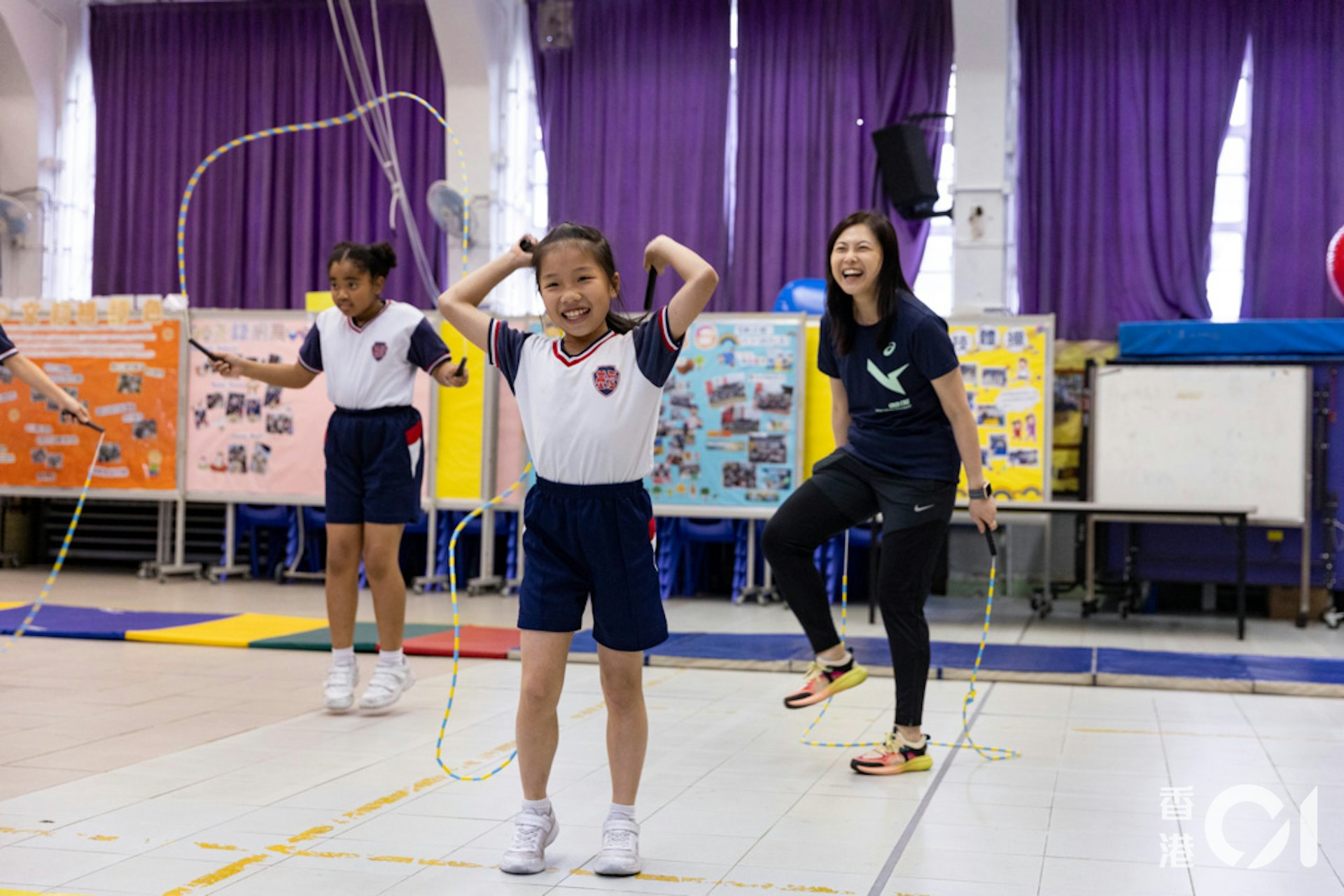 聖公會基愛小學張樂霈校長表示,要讓運動訓練為學生帶來正面影響,過程有兩大關鍵需要注意。(陳葦慈攝) 聖公會基愛小學張樂霈校長表示,要讓運動訓練為學生帶來正面影響,過程有兩大關鍵需要注意。(陳葦慈攝)