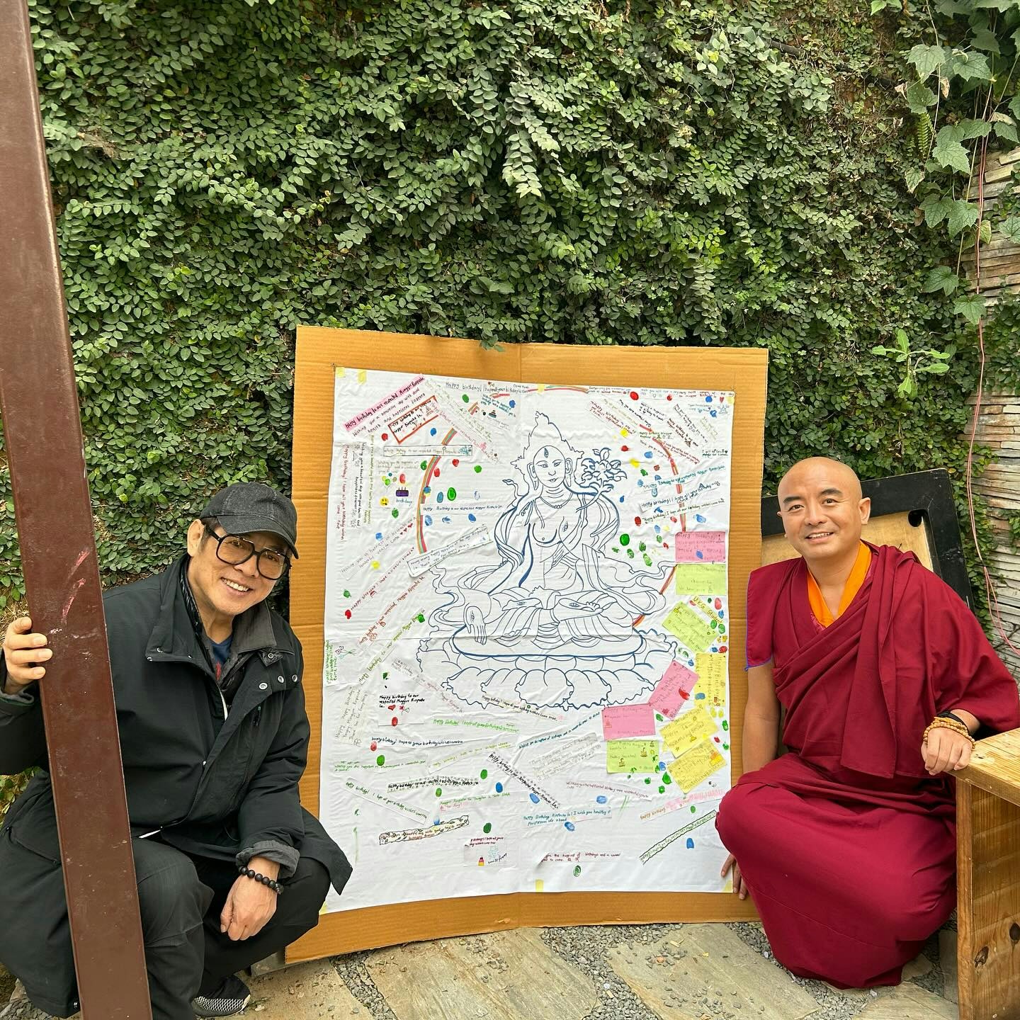 李连杰早前分享了一辑今年1月同2月在尼泊尔求佛修行的照片。（IG@jetli）