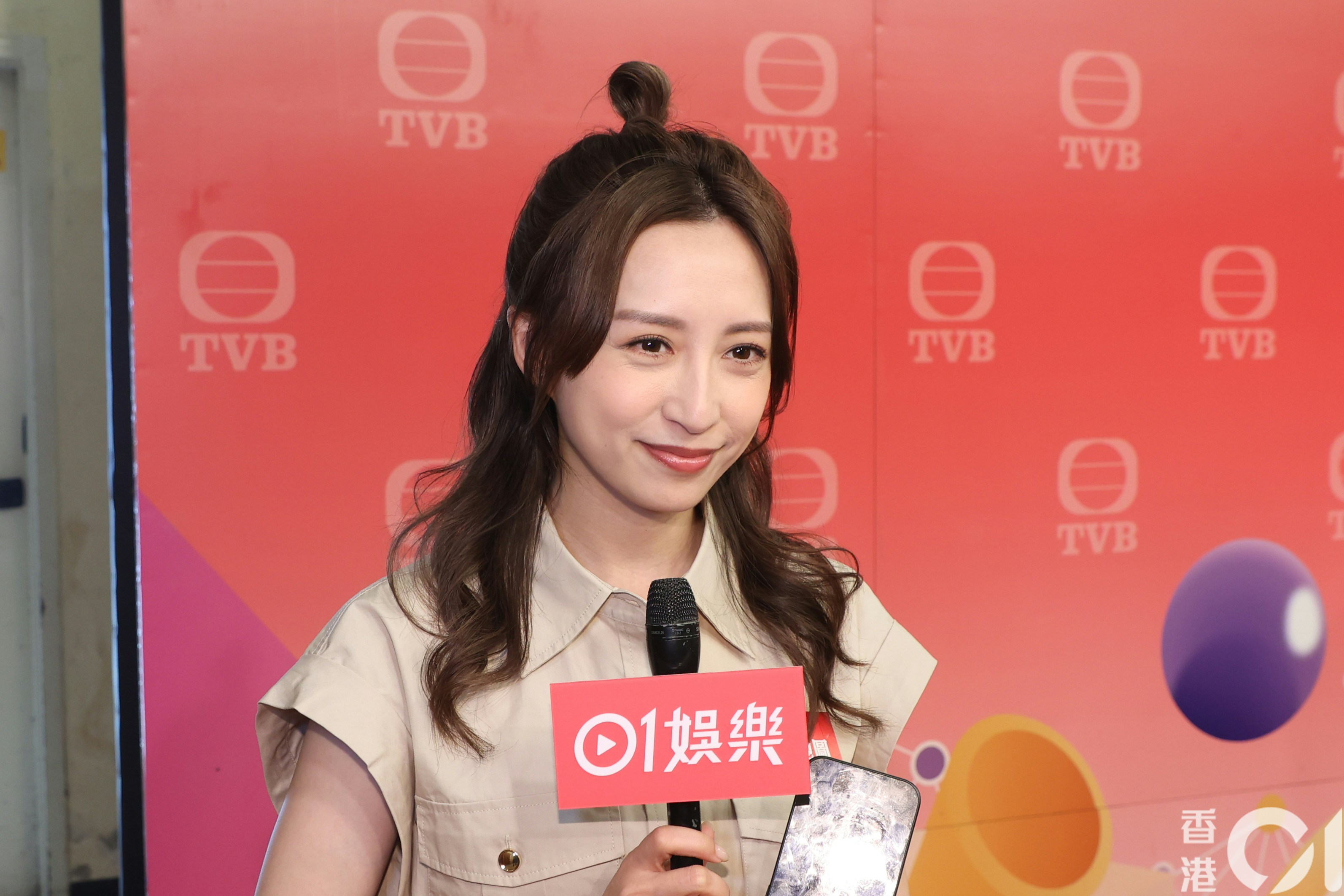 龔嘉欣接受《香港01》訪問。(葉志明 攝) 龔嘉欣接受《香港01》訪問。(葉志明 攝)