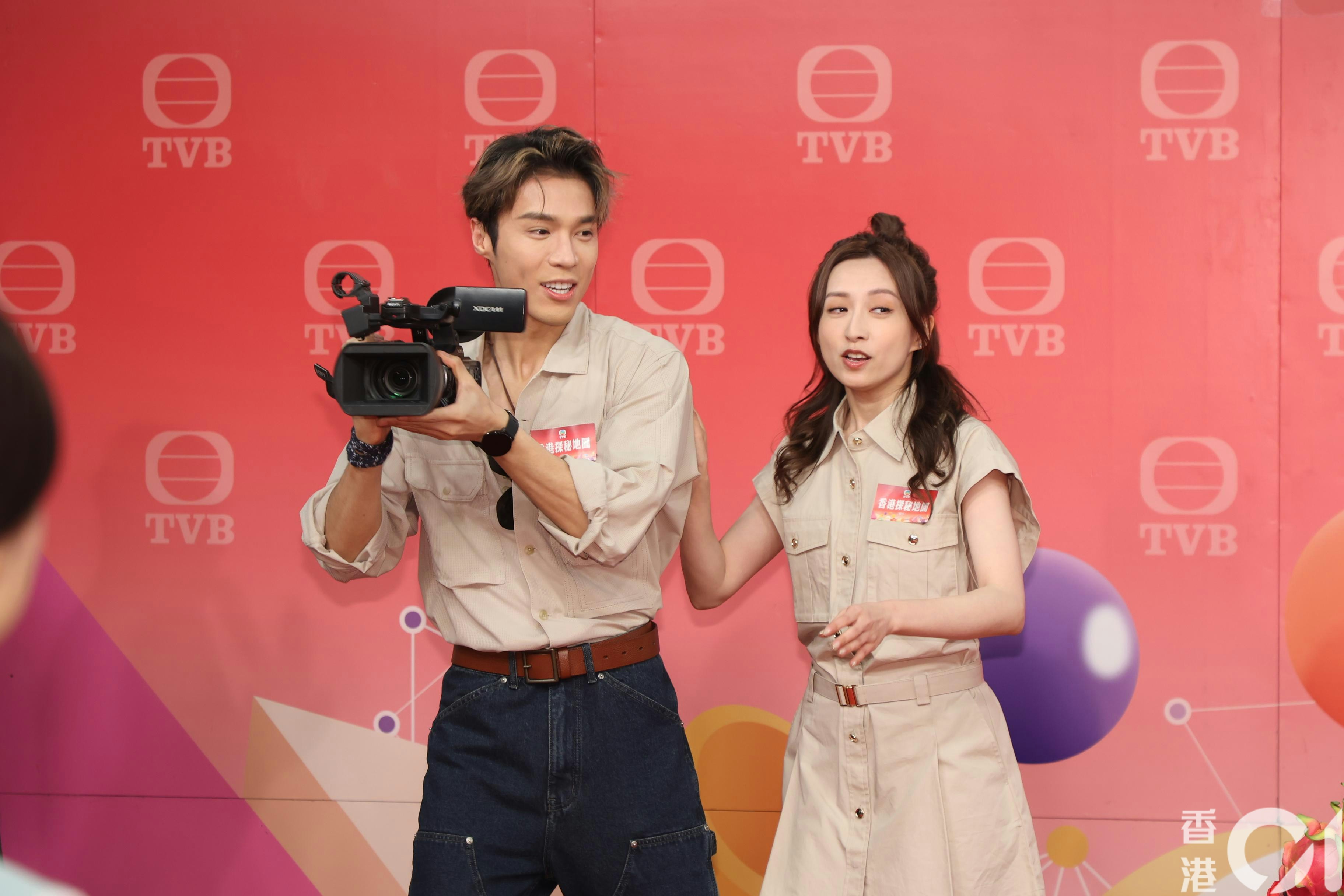 龔嘉欣亦提到當年的劇集《堅離地愛堅離地》中，她跟丁子朗曾有一劇之緣。(葉志明 攝)