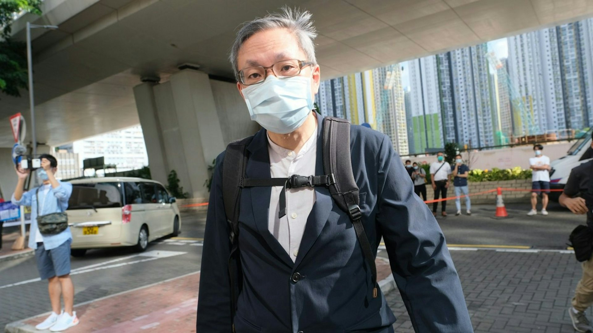 黎智英曾向張劍虹(圖)發訊息稱,覺得《國安法》佰延期實施,他稱這只是他一廂情願的想法。(資料圖片) 黎智英曾向張劍虹(圖)發訊息稱,覺得《國安法》佰延期實施,他稱這只是他一廂情願的想法。(資料圖片)