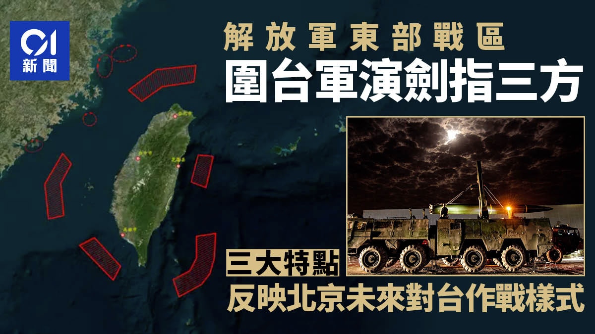 圍台軍演劍指三方　反映未來北京對台作戰樣式