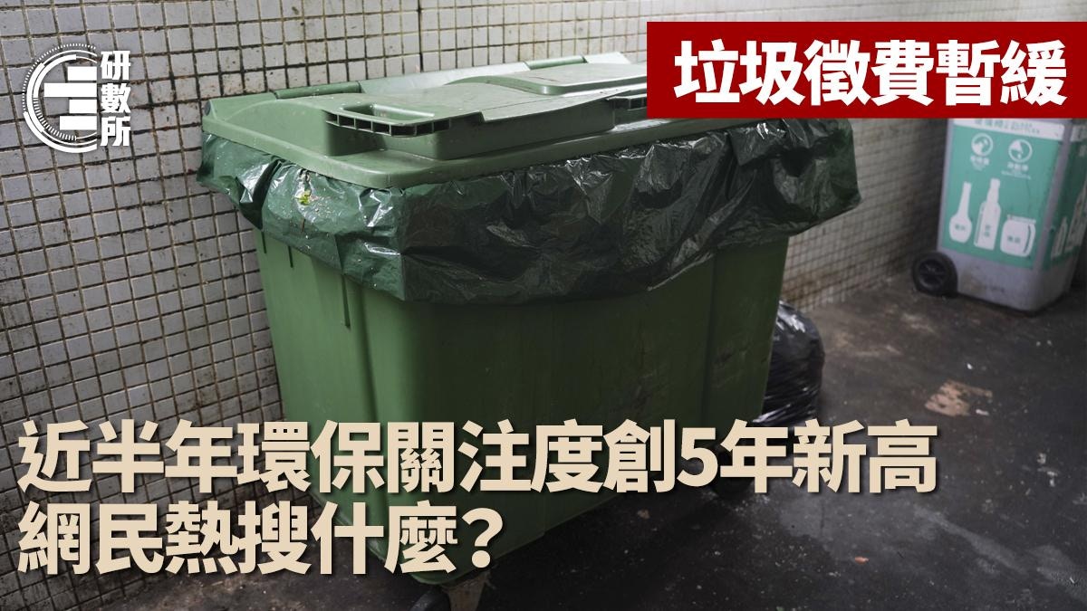 垃圾徵費暫緩｜半年環保搜尋熱度創近5年新高網民熱搜這些東西