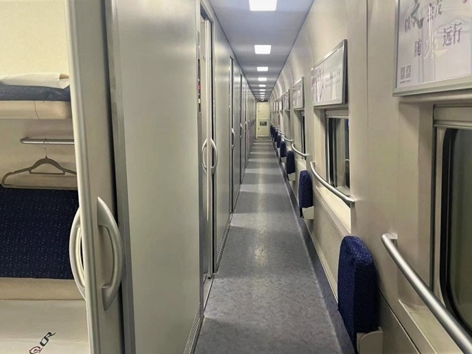 高鐵香港段首次引進臥鋪列車連接京滬。（港鐵圖片）