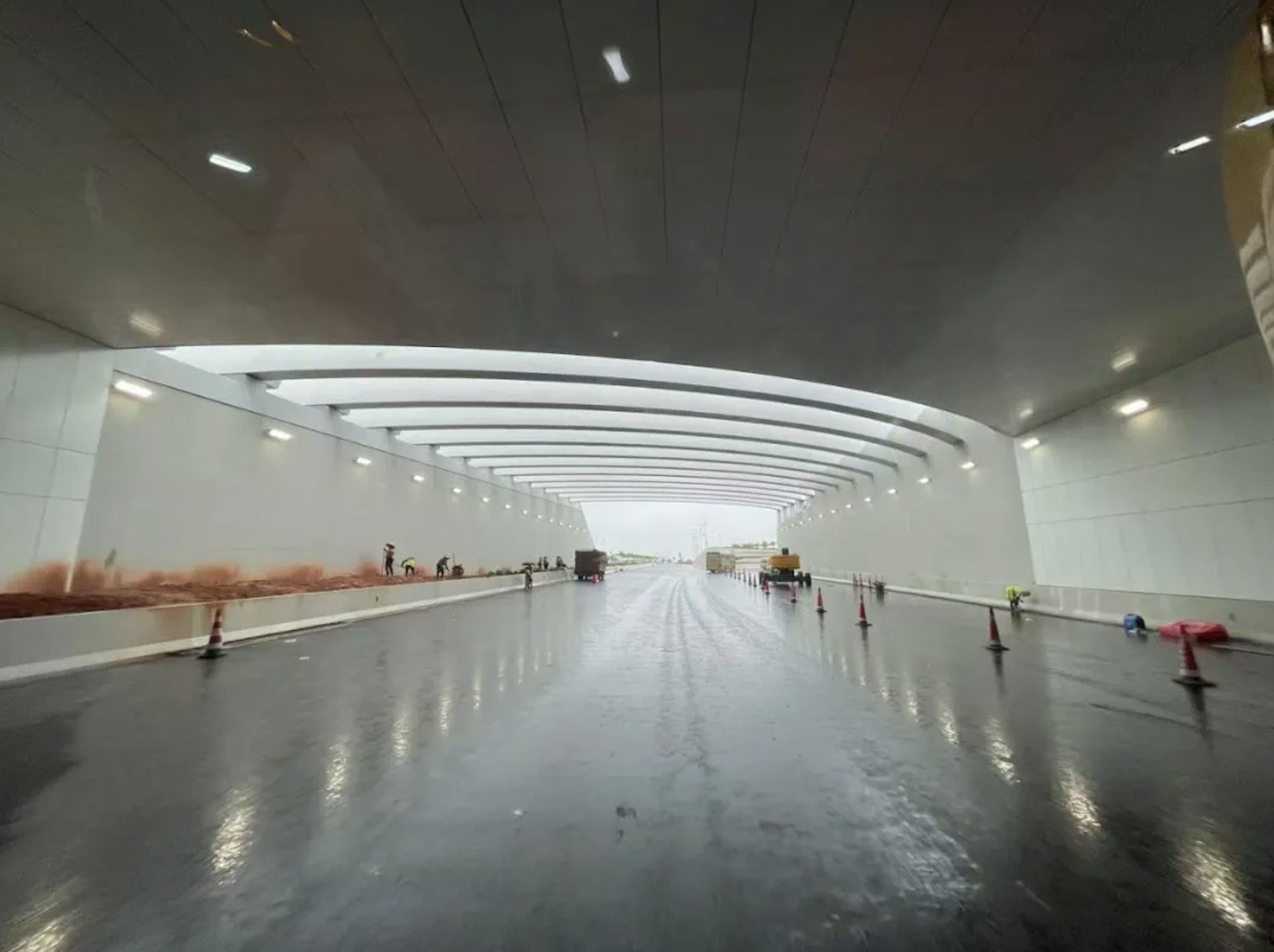 深中海底隧道。(深圳衛視) 深中海底隧道。(深圳衛視)