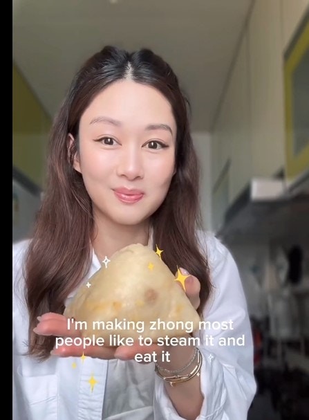 岑丽香教大家如何处理吃不完的粽子。（IG图片）