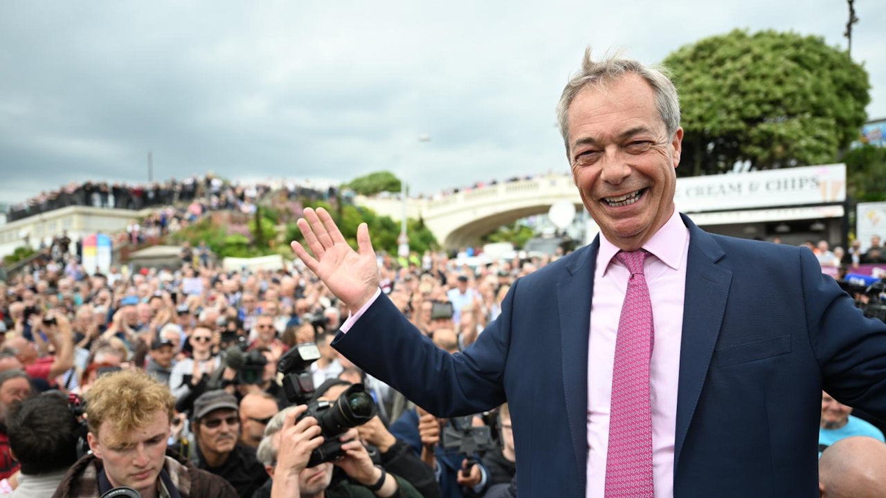 英國大選|民調:右翼改革黨支持率首次超過執政保守黨 英國大選|民調:右翼改革黨支持率首次超過執政保守黨
