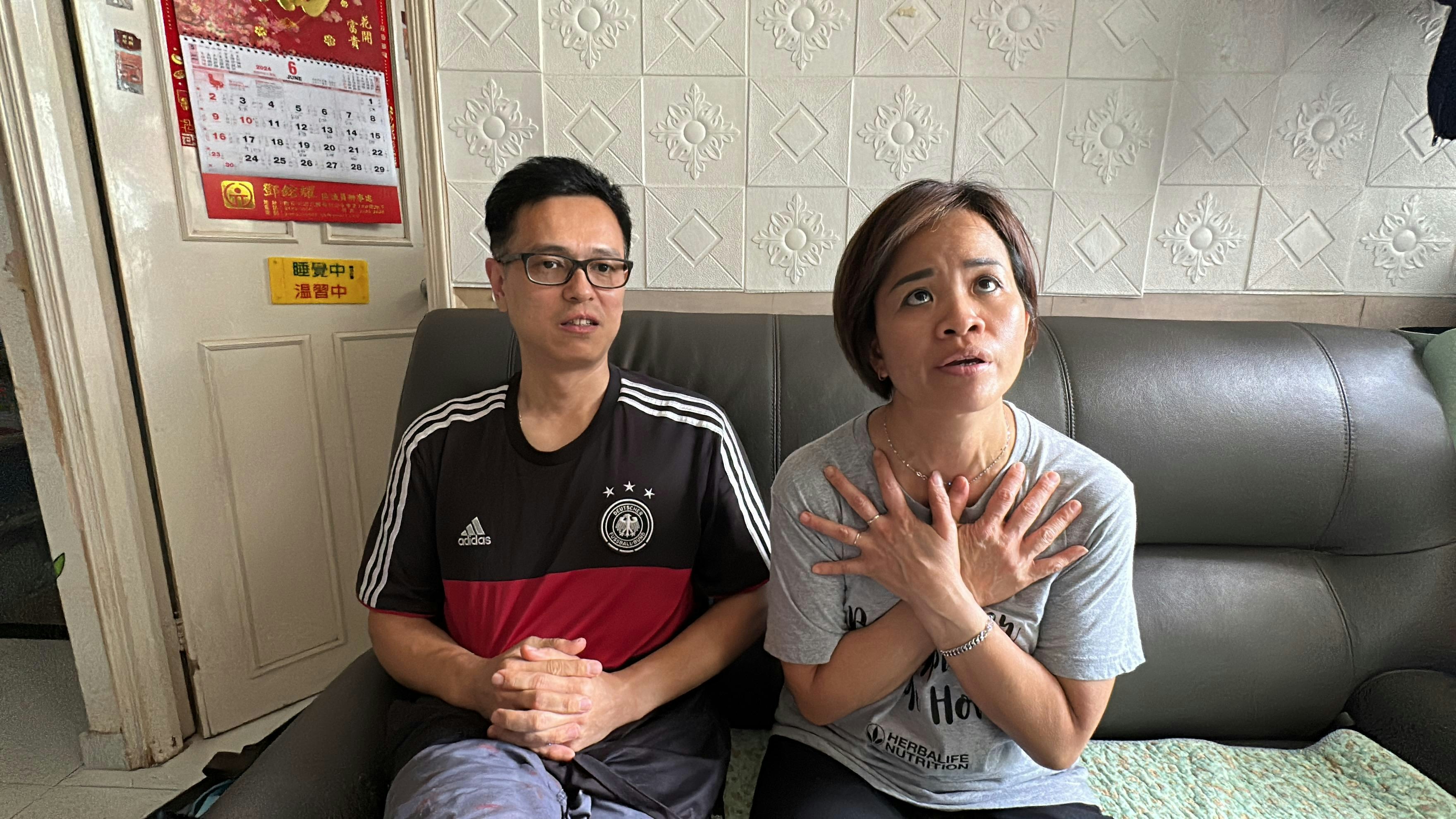 夫婦倆痛失愛女，憑信仰走過難關。（黃學潤攝）