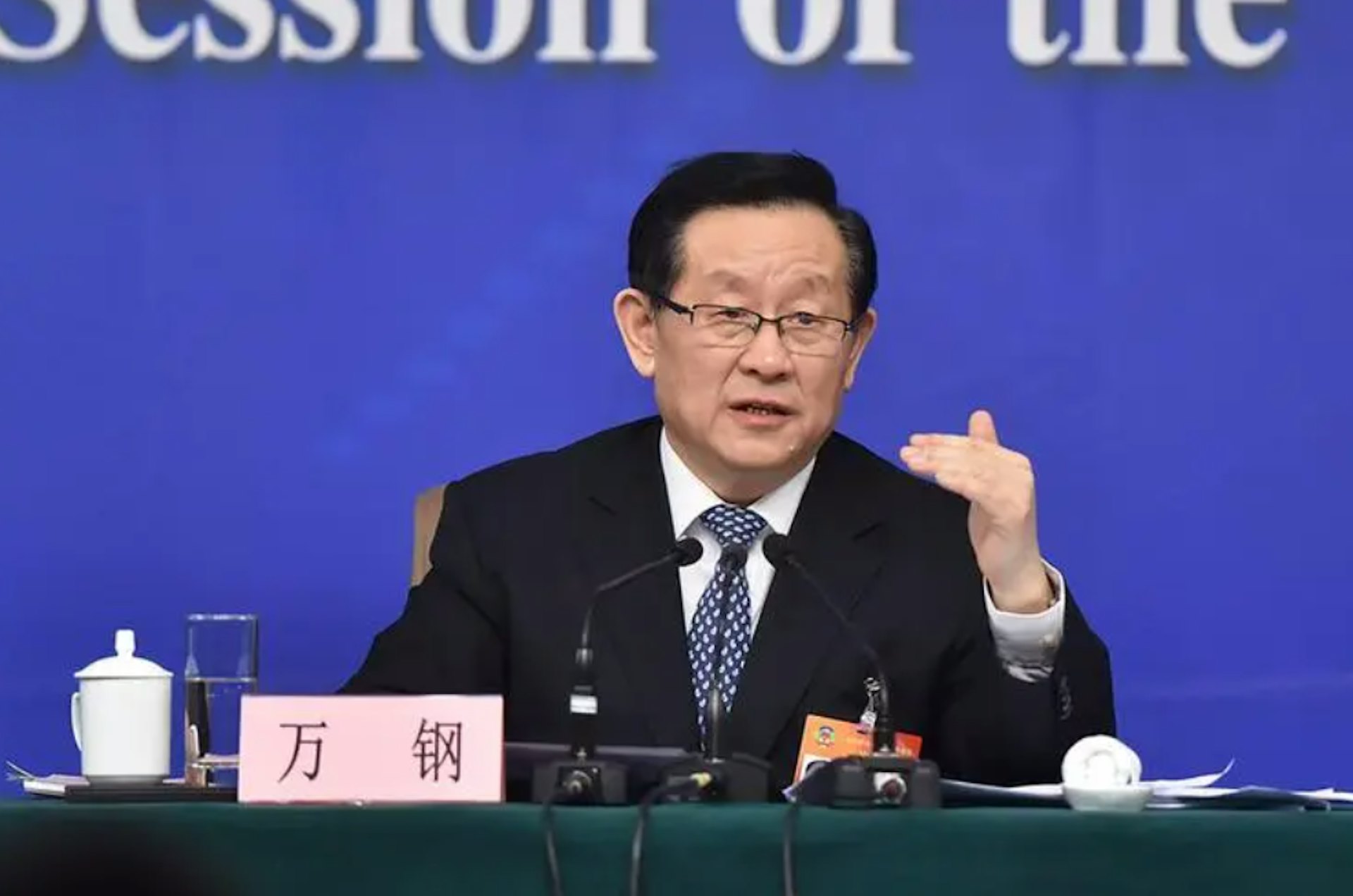 中國科協主席萬鋼。(人民網)