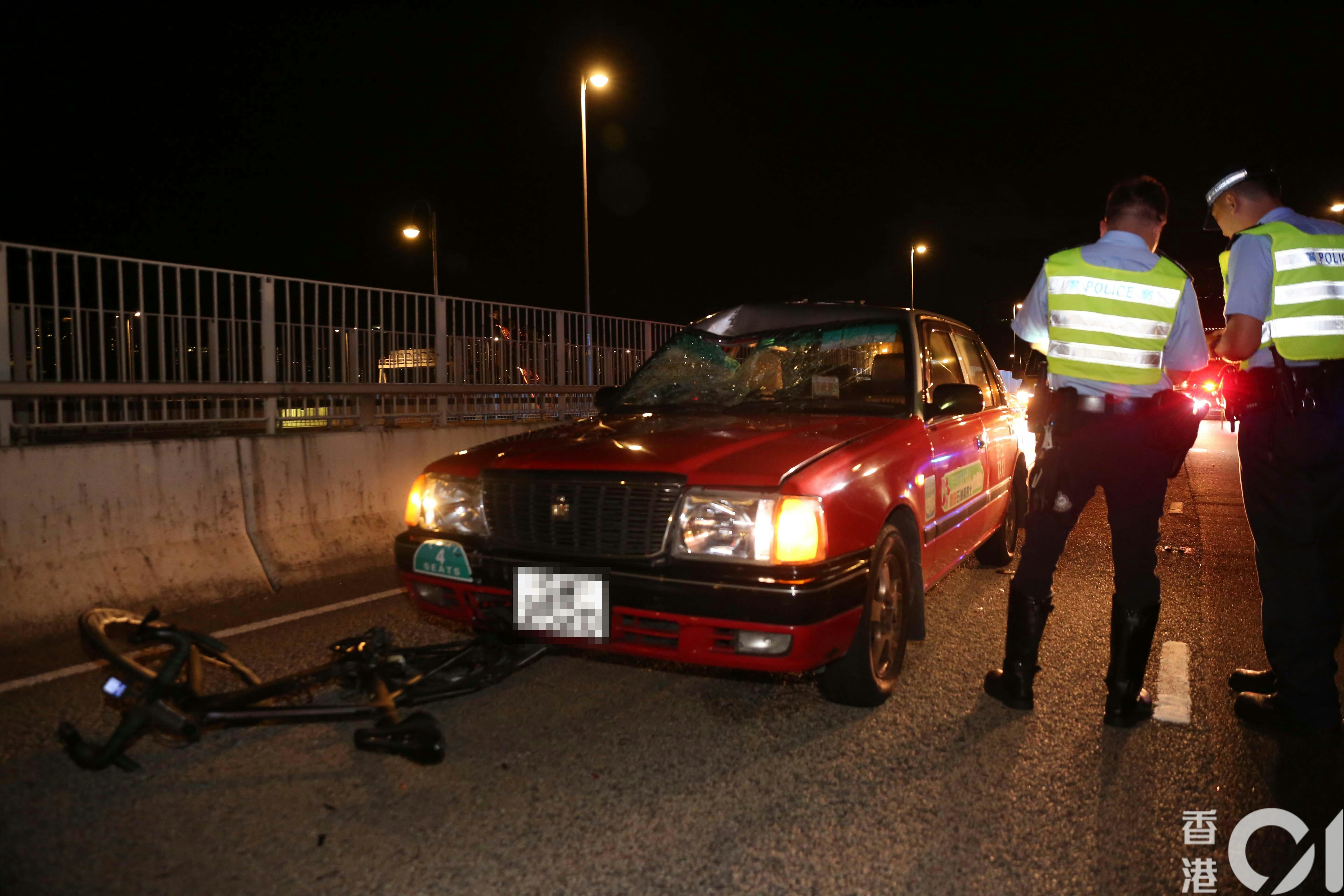 警員到場調查。（陳永武攝）