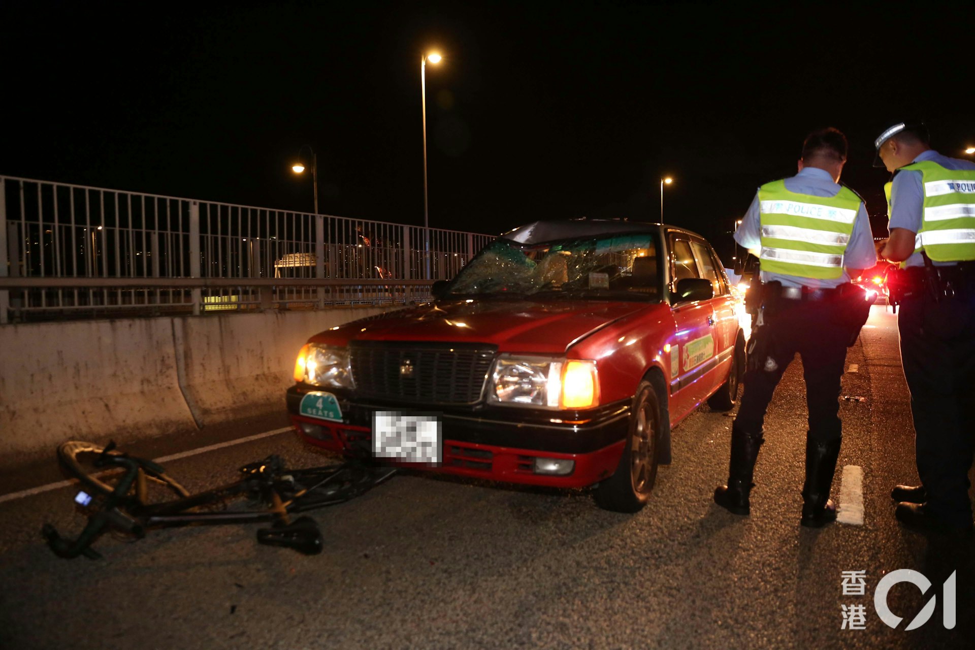 警員到場調查。(陳永武攝)