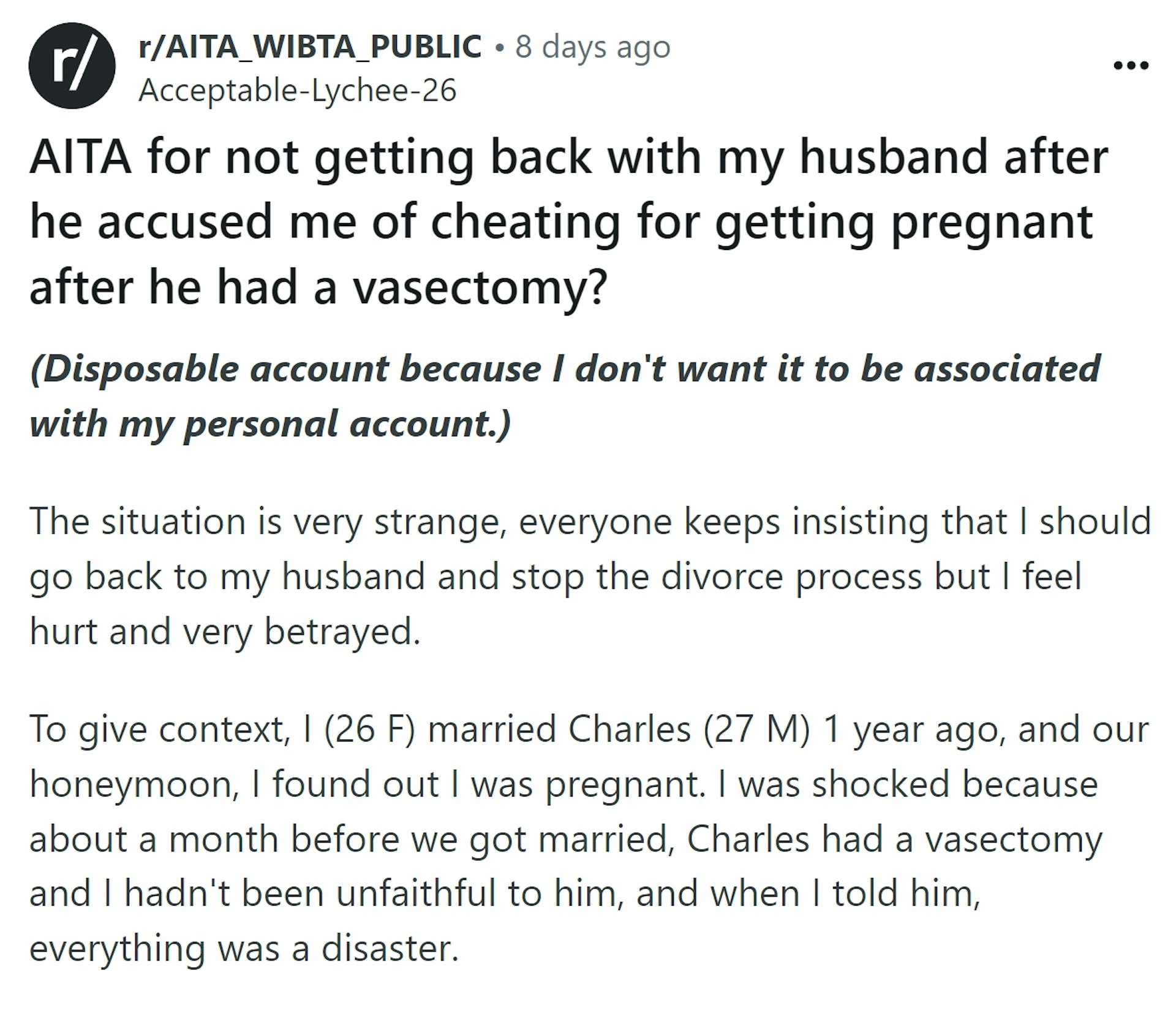 老公已結紮卻懷孕 人妻被懷疑出軌 「同叔仔驗DNA」結果是……(Reddit) 老公已結紮卻懷孕 人妻被懷疑出軌 「同叔仔驗DNA」結果是……(Reddit)