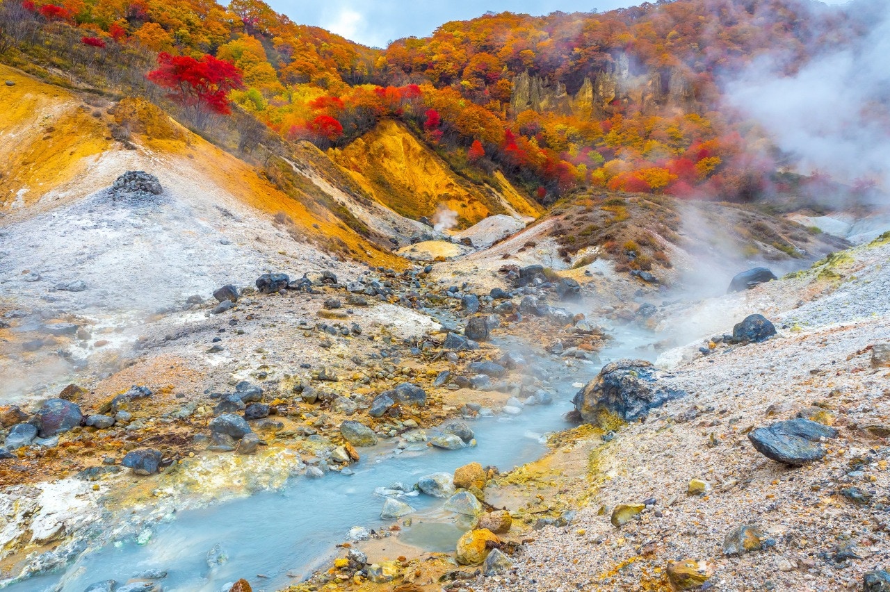 登別地獄谷（圖片來源：北海道官方旅遊網站）