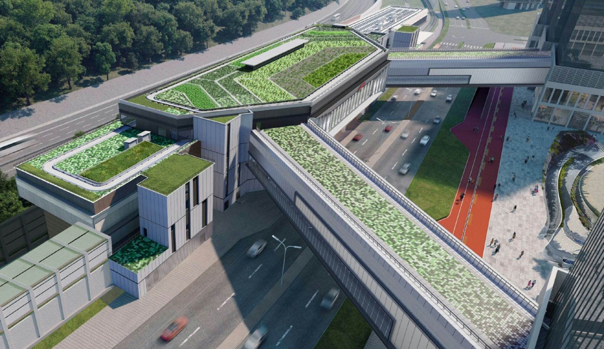 東涌東站是地面車站,設架空車站大堂,並設兩個出入口,由行人天橋連接未來東涌東新發展區。