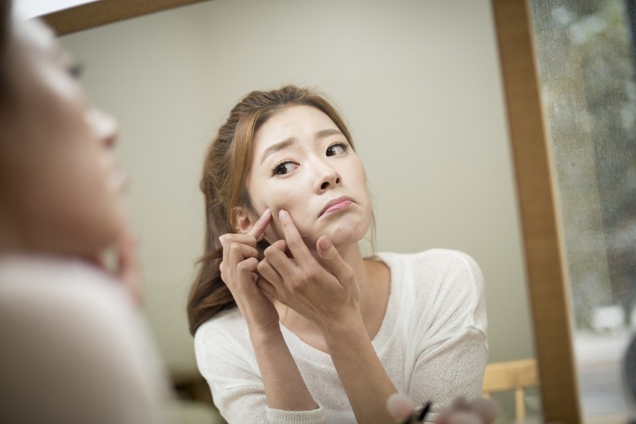 暗瘡形成有很多原因,即使青春期已過,也不代表不長暗瘡。(GettyImages) 暗瘡形成有很多原因,即使青春期已過,也不代表不長暗瘡。(GettyImages)