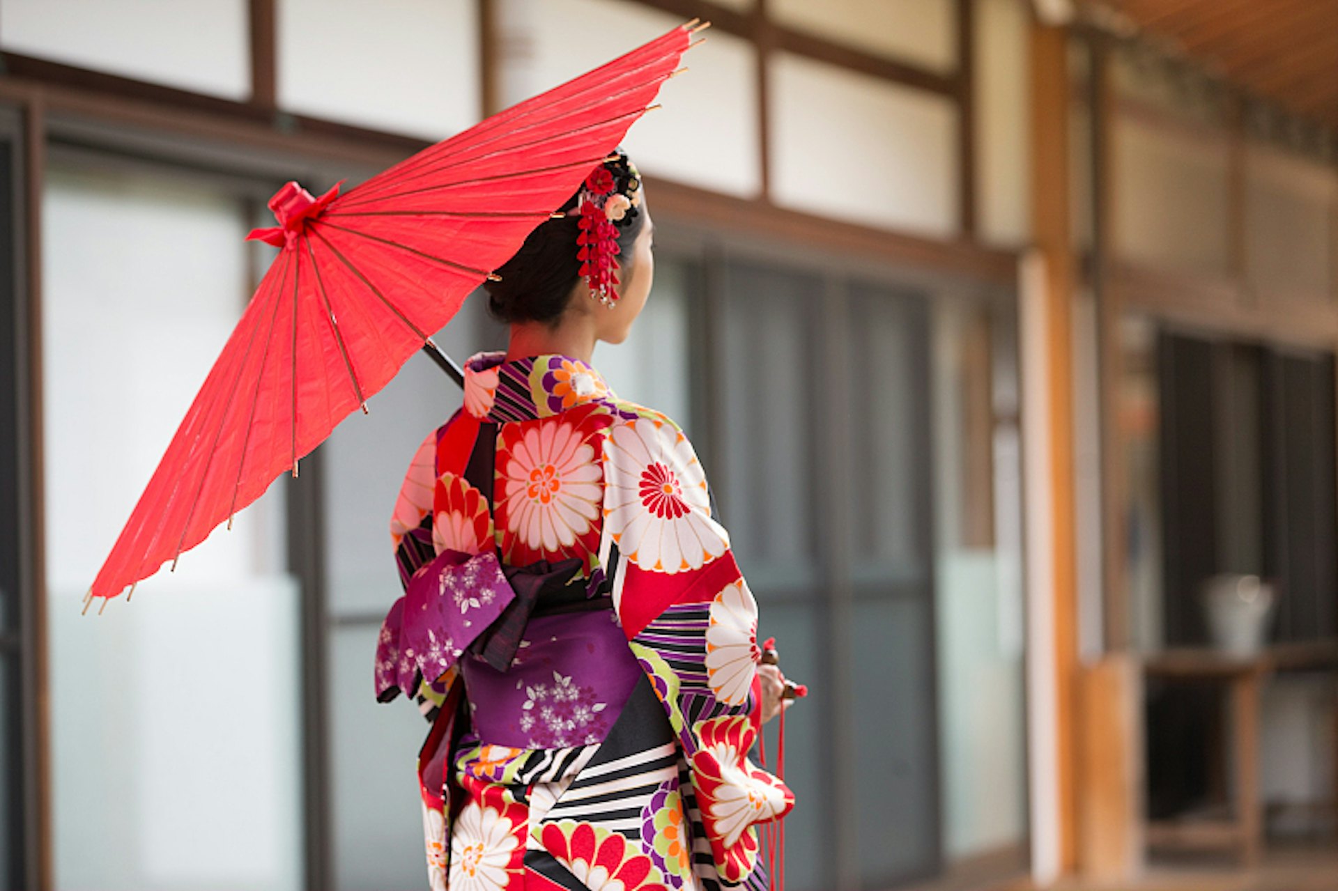 示意圖:和服女子。(視覺中國) 示意圖:和服女子。(視覺中國)