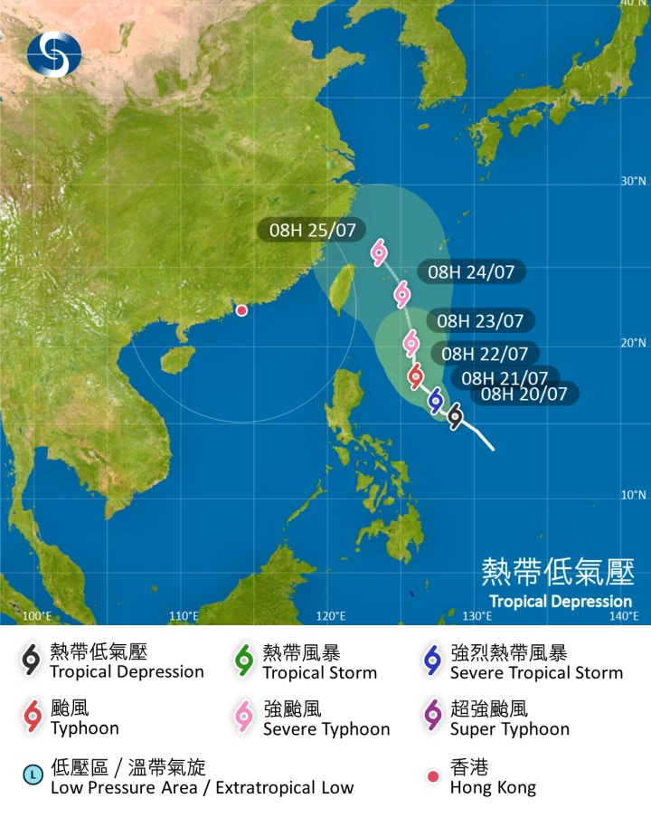 打風消息｜遊日台注意天文台料強颱風下周中襲沖繩南香港熱爆